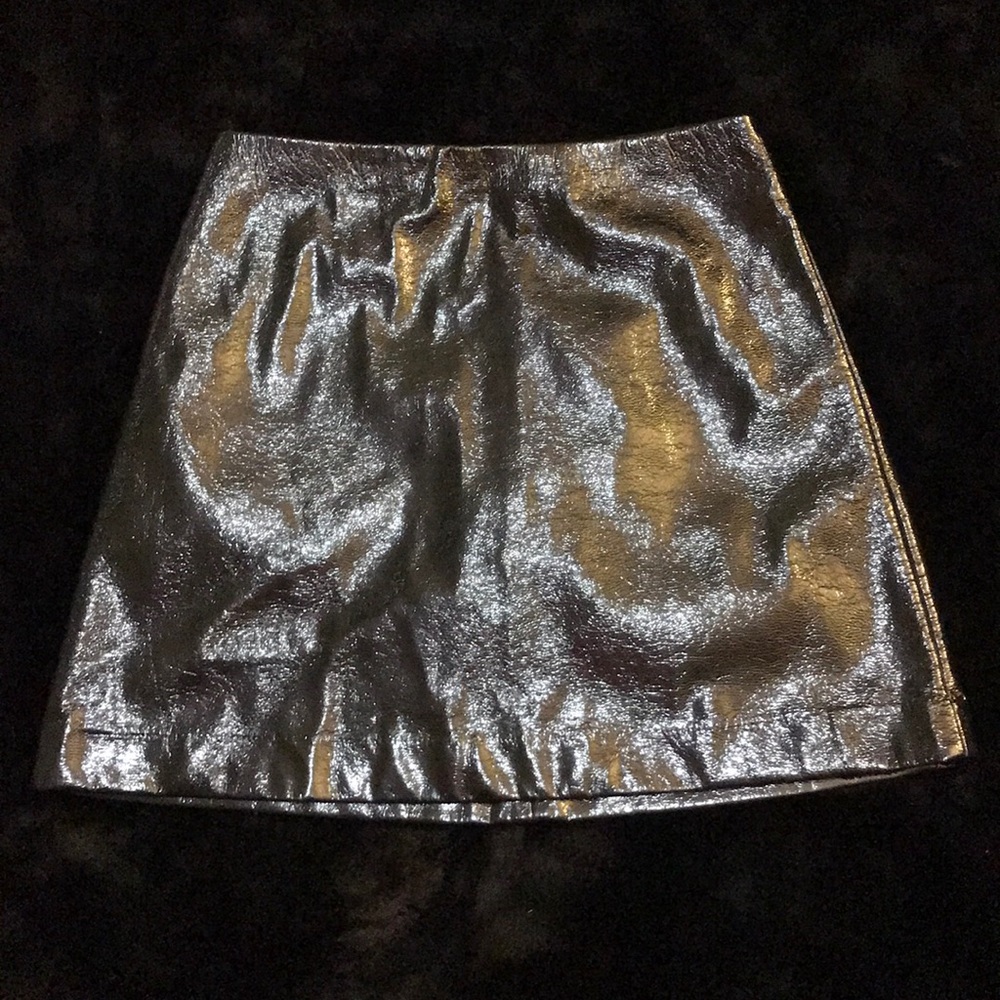 💣Express Black Patent Leather Mini Skirt💣